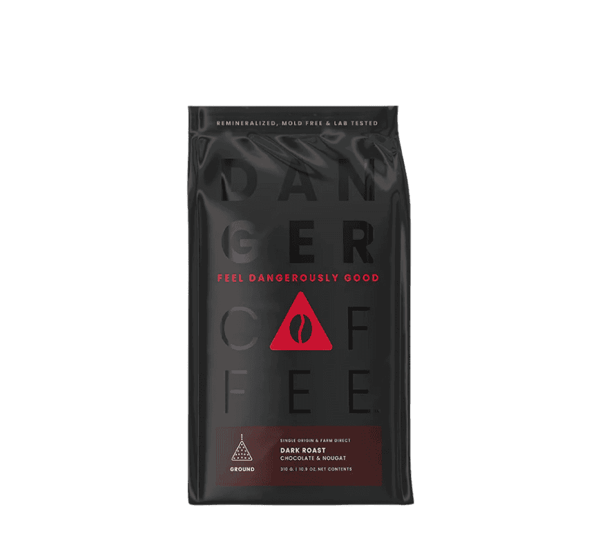 Danger Coffee Dark Roast Ground Mineralized Coffee bei LiveHelfi kaufen