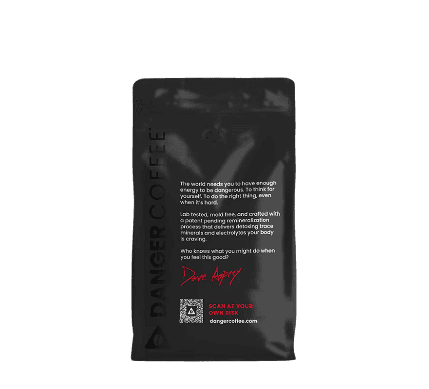 Danger Coffee Medium Roast Whole Bean Mineralized Coffee bei LiveHelfi kaufen