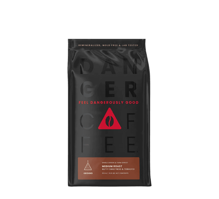 Danger Coffee Medium Roast Ground Mineralized Coffee bei LiveHelfi kaufen
