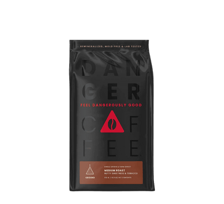 Danger Coffee Medium Roast Ground Mineralized Coffee bei LiveHelfi kaufen