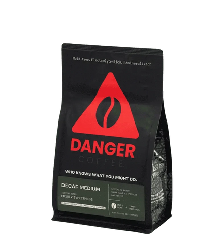 Danger Coffee Decaf Medium Roast Whole Bean Mineralized Coffee bei LiveHelfi kaufen