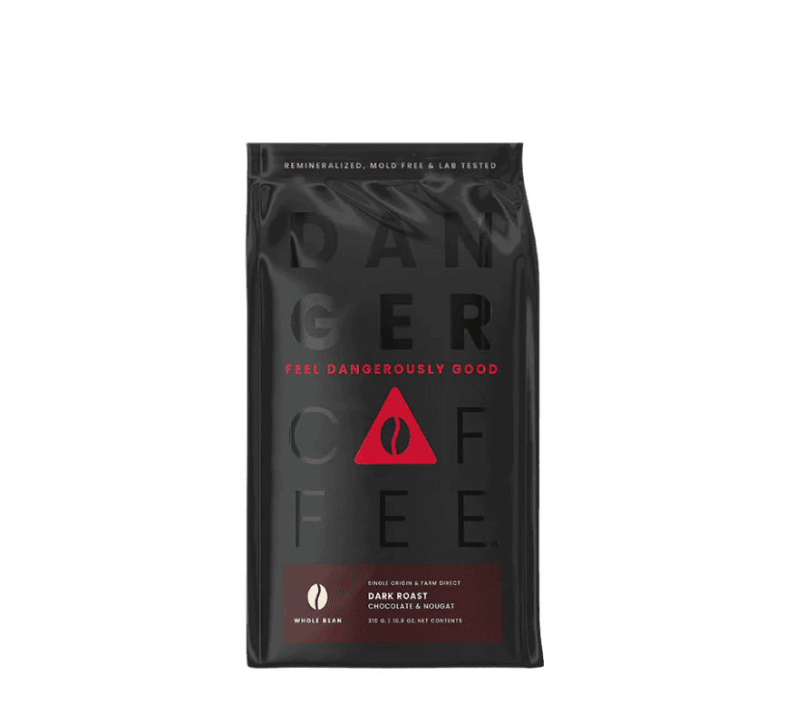 Danger Coffee Dark Roast Whole Bean Mineralized Coffee bei LiveHelfi kaufen