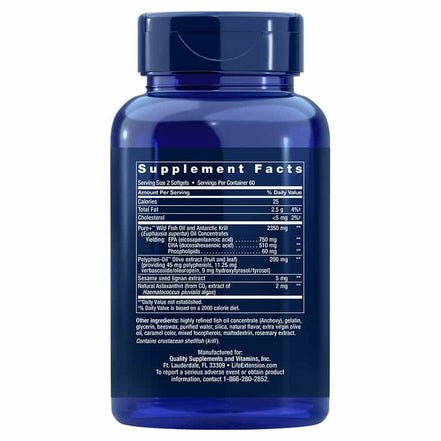 Life Extension Super Omega-3 Plus EPA/DHA Fish Oil bei LiveHelfi kaufen