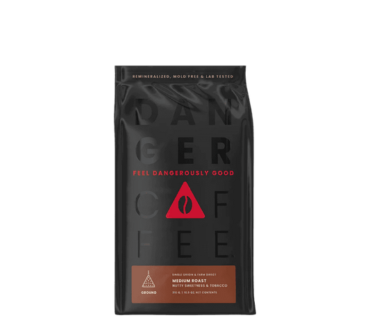 Danger Coffee Medium Roast Ground Mineralized Coffee bei LiveHelfi kaufen