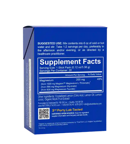 MagTech Magnesium Lemonade Stick Packs