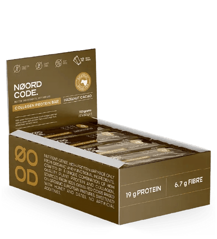 NoordCode Organic Collagen Protein Bar - Hazelnut Cacao 12 Riegel bei LiveHelfi kaufen