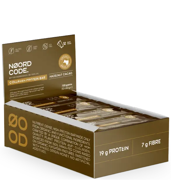 Organic Collagen Protein Bar - Hazelnut Cacao