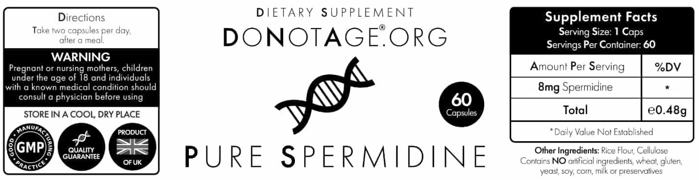 Do Not Age Pure Spermidine (neue Formel) bei LiveHelfi kaufen